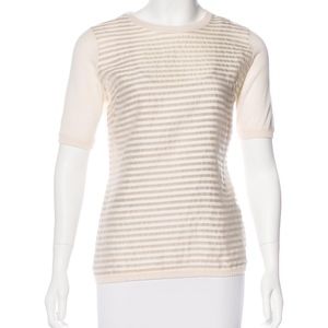 Lela Rose wool and silk-blend knit top